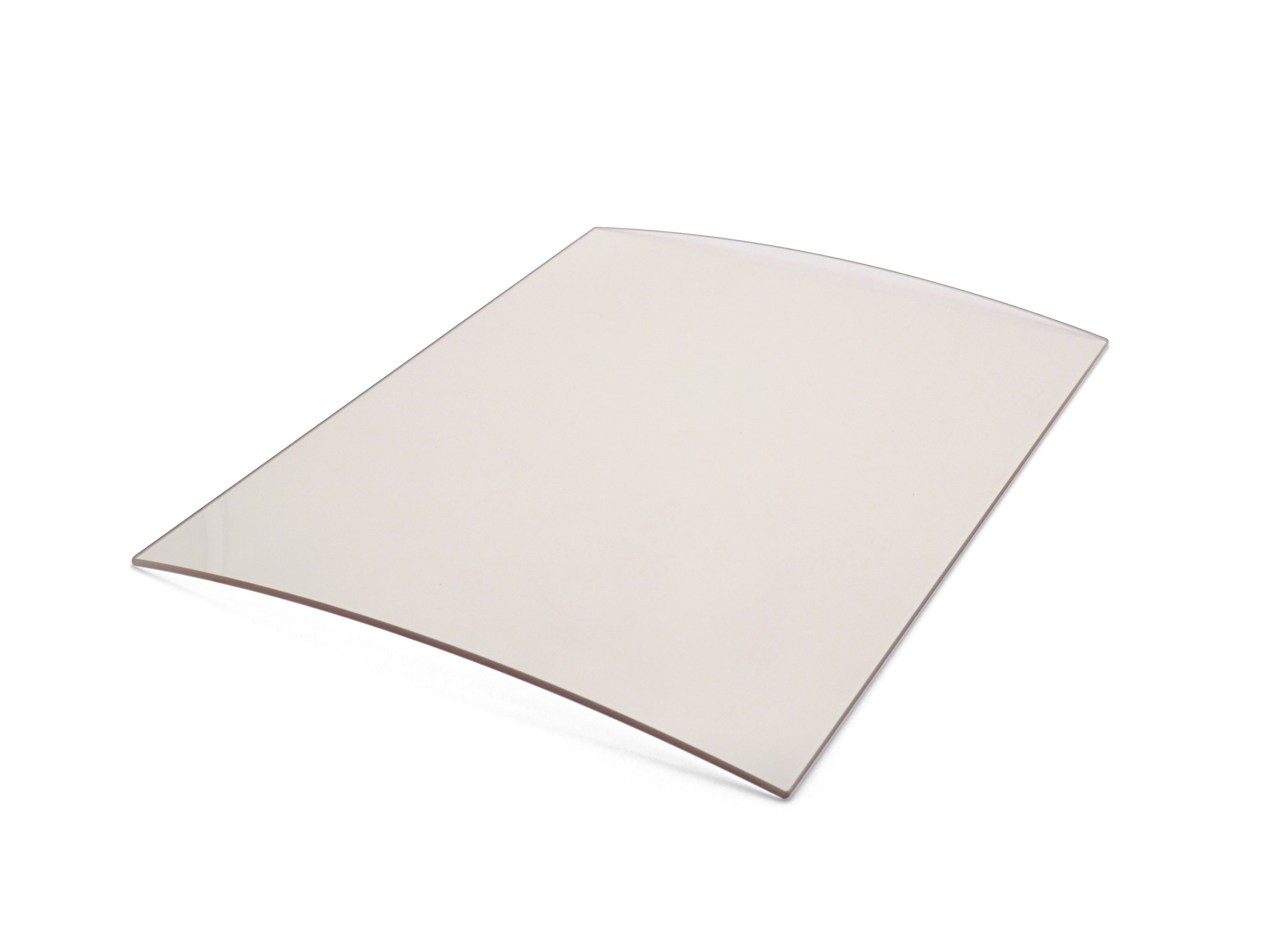 Gebogene Scheibe in Markenqualität von SCHOTT® 314 x 390 x 4 mm