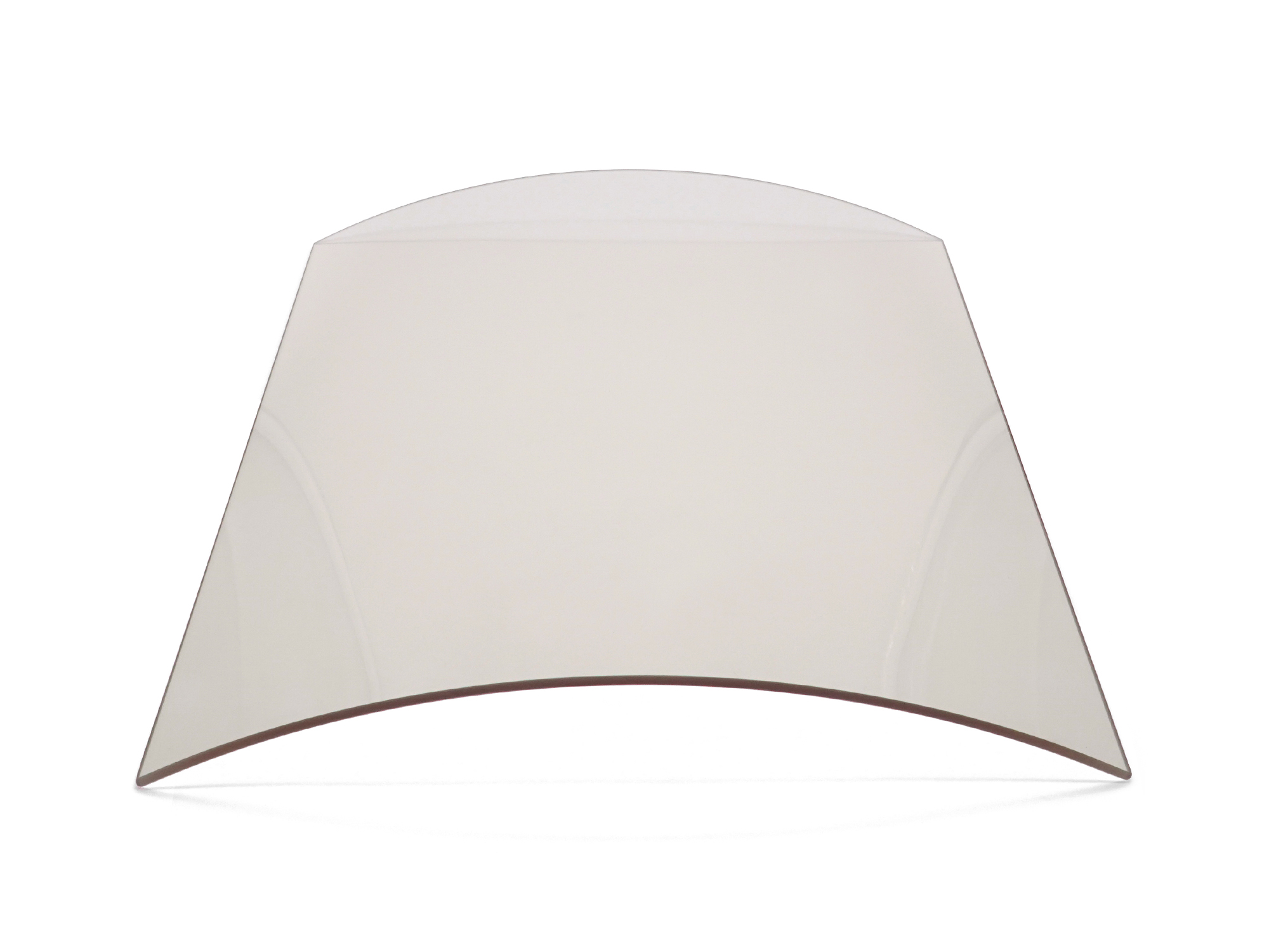 Gebogene Scheibe von SCHOTT® Höhe 44 cm bitte prüfen! 342 x 440 x 4 mm