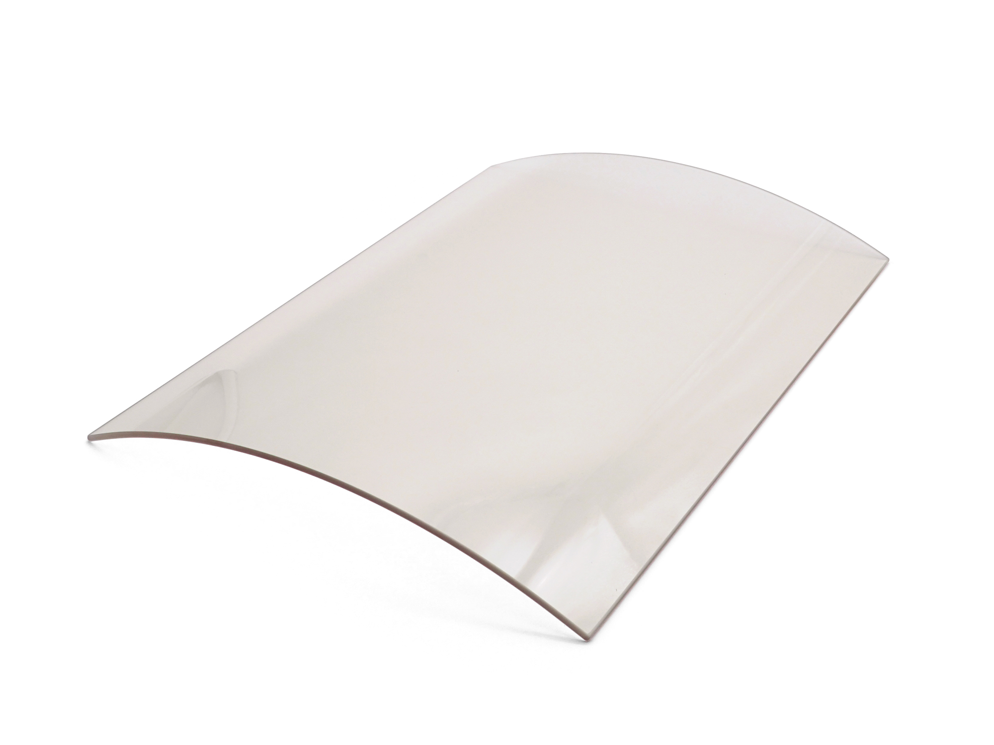 Gebogene Scheibe von SCHOTT® Höhe 40,5 cm, bitte prüfen! 316 x 405 x 4 mm