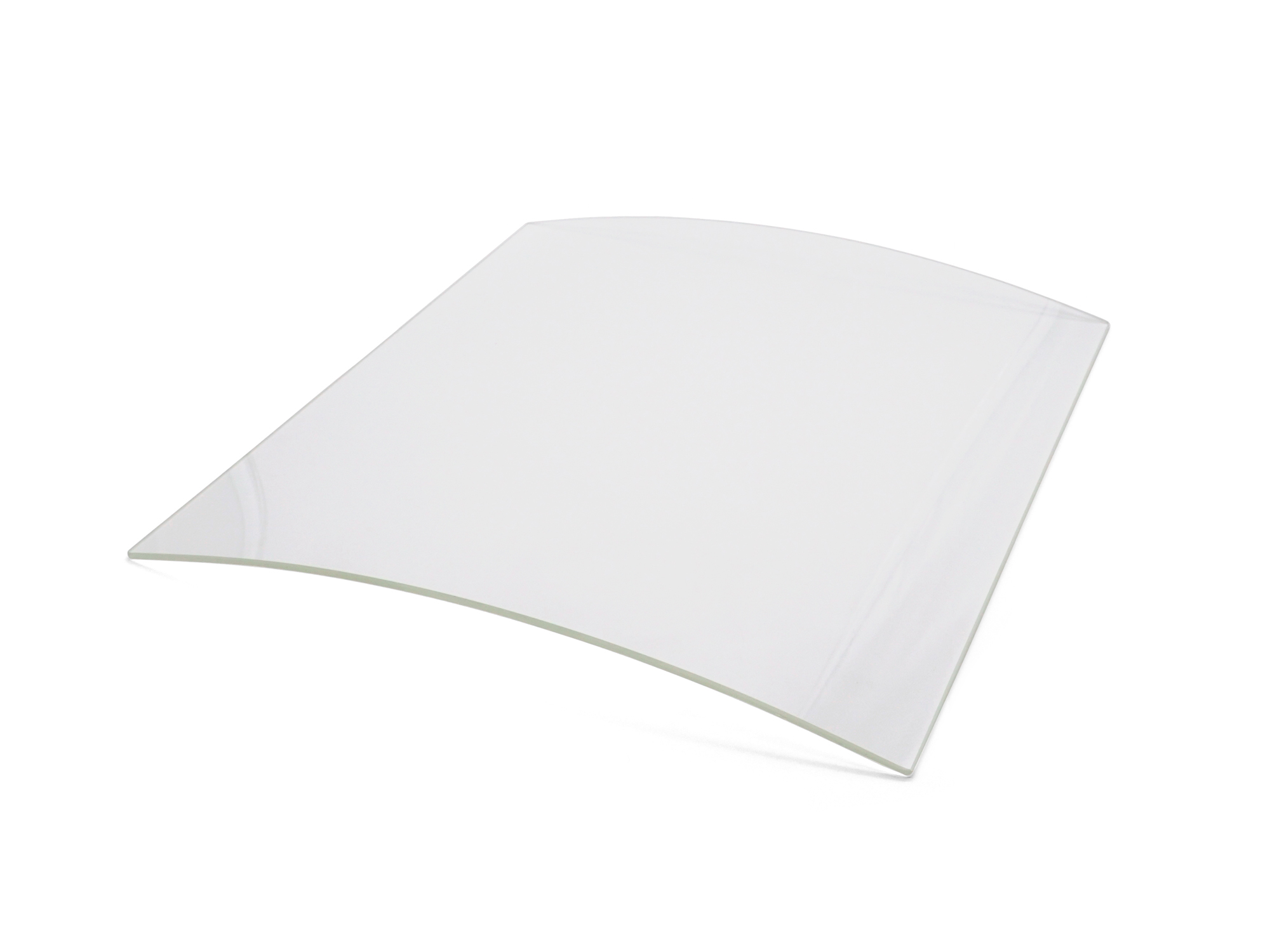 Gebogene Scheibe in Markenqualität von SCHOTT® 365 x 390 x 4 mm
