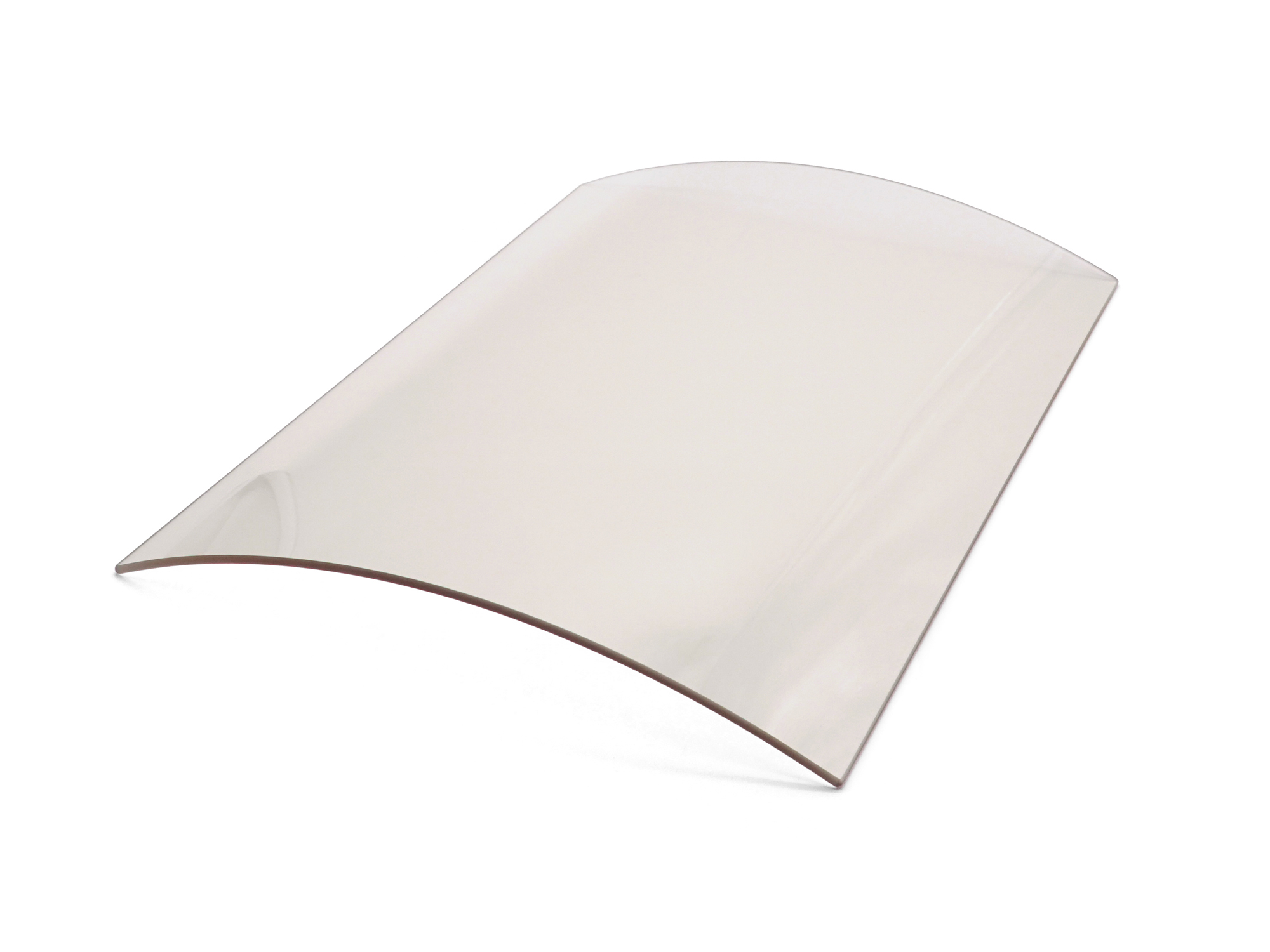 Gebogene Scheibe von SCHOTT® Höhe 41 cm, bitte prüfen ! 316 x 410 x 4 mm