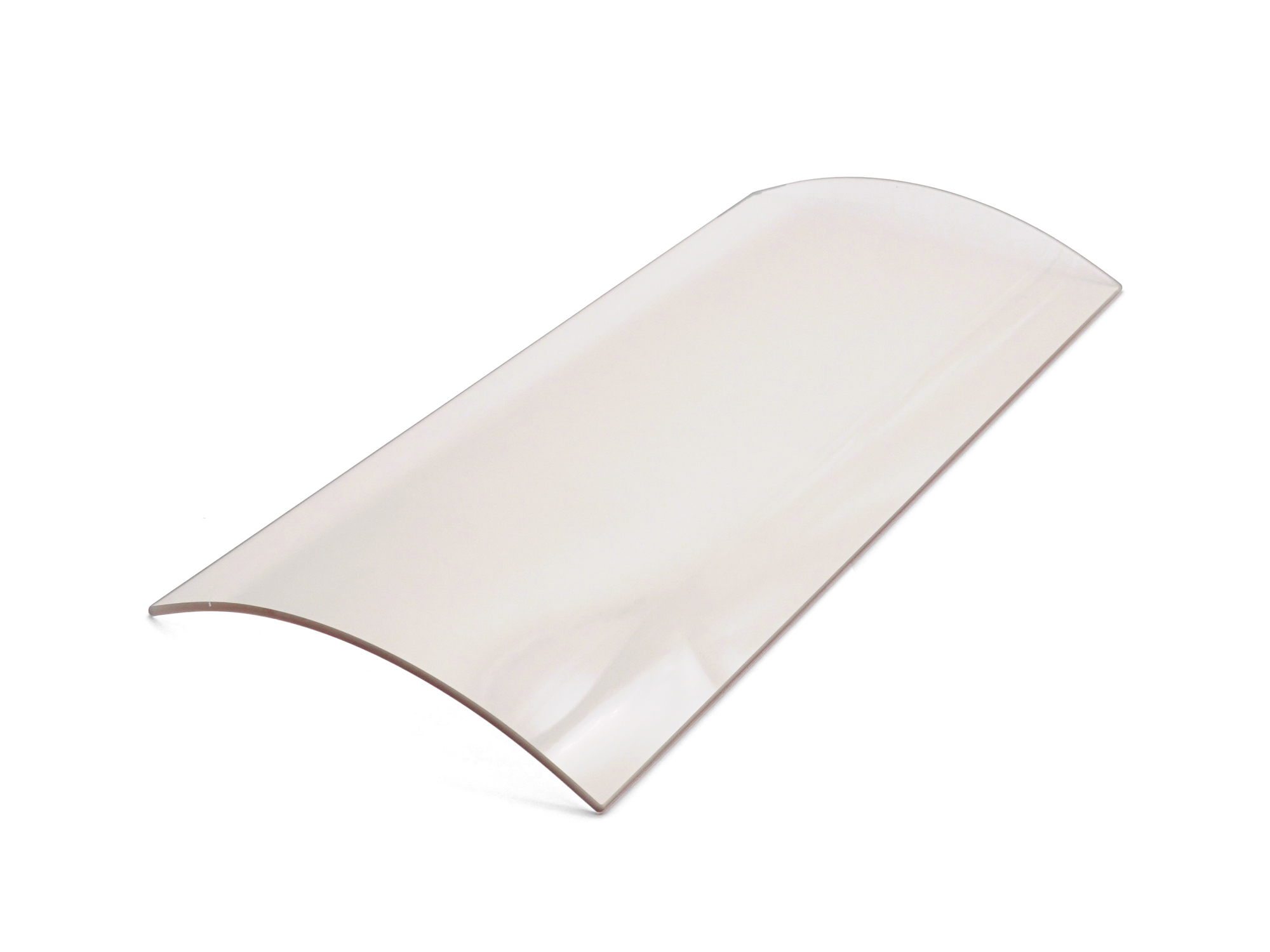 Gebogene Scheibe in Markenqualität von SCHOTT® 200 x 420 x 4 mm